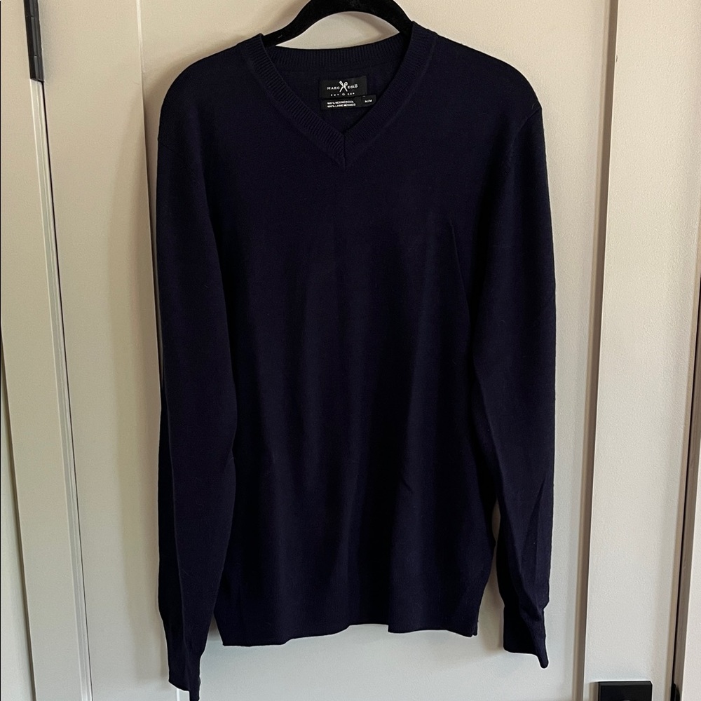 Marc Ecko Men's Navy V-Neck Sweater